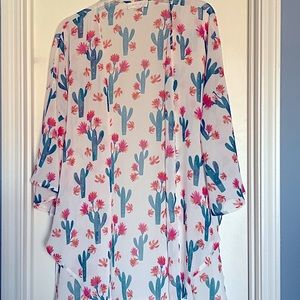 Cactus flower kimono M